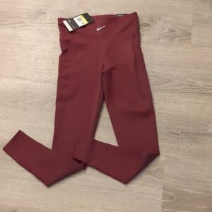 Nike pro pro luxe purple leggings size small